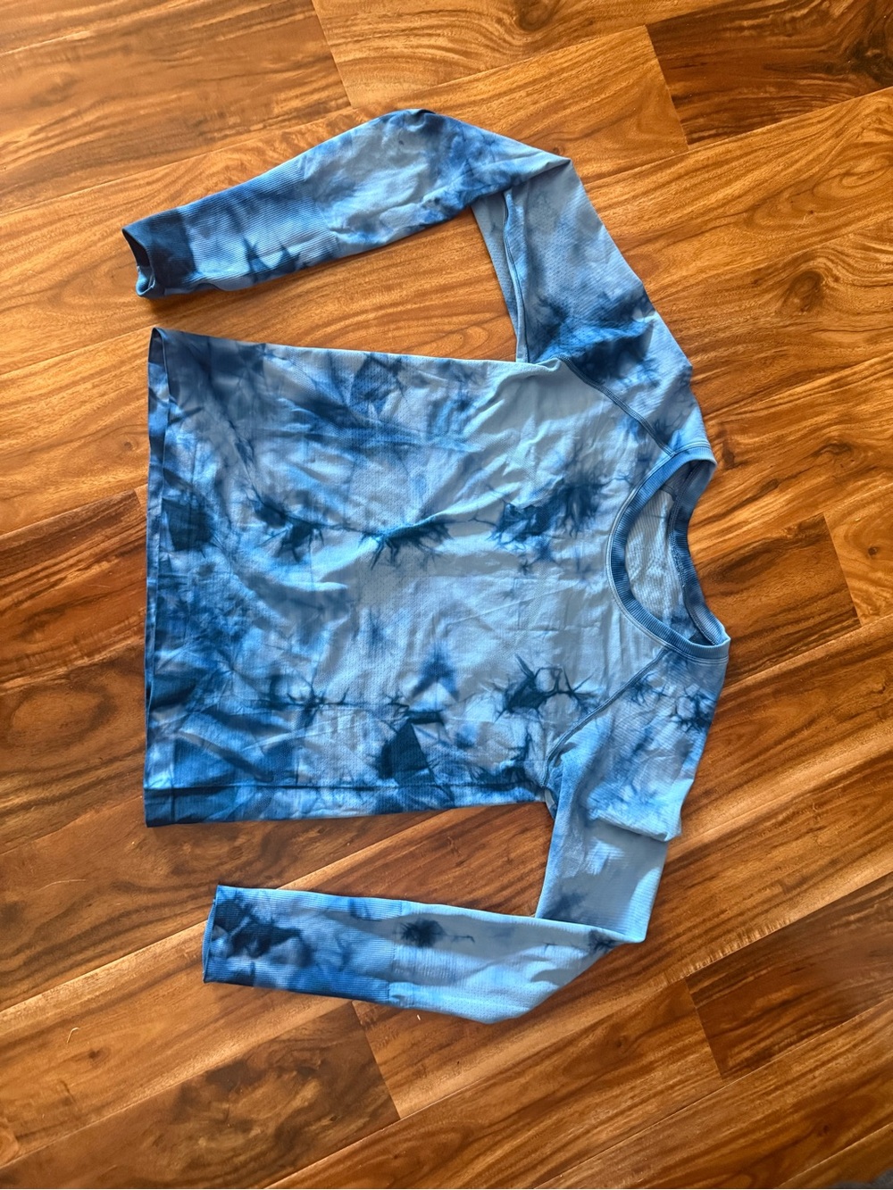 Blue Tie-Dye Long Sleeve Shirt lululemon